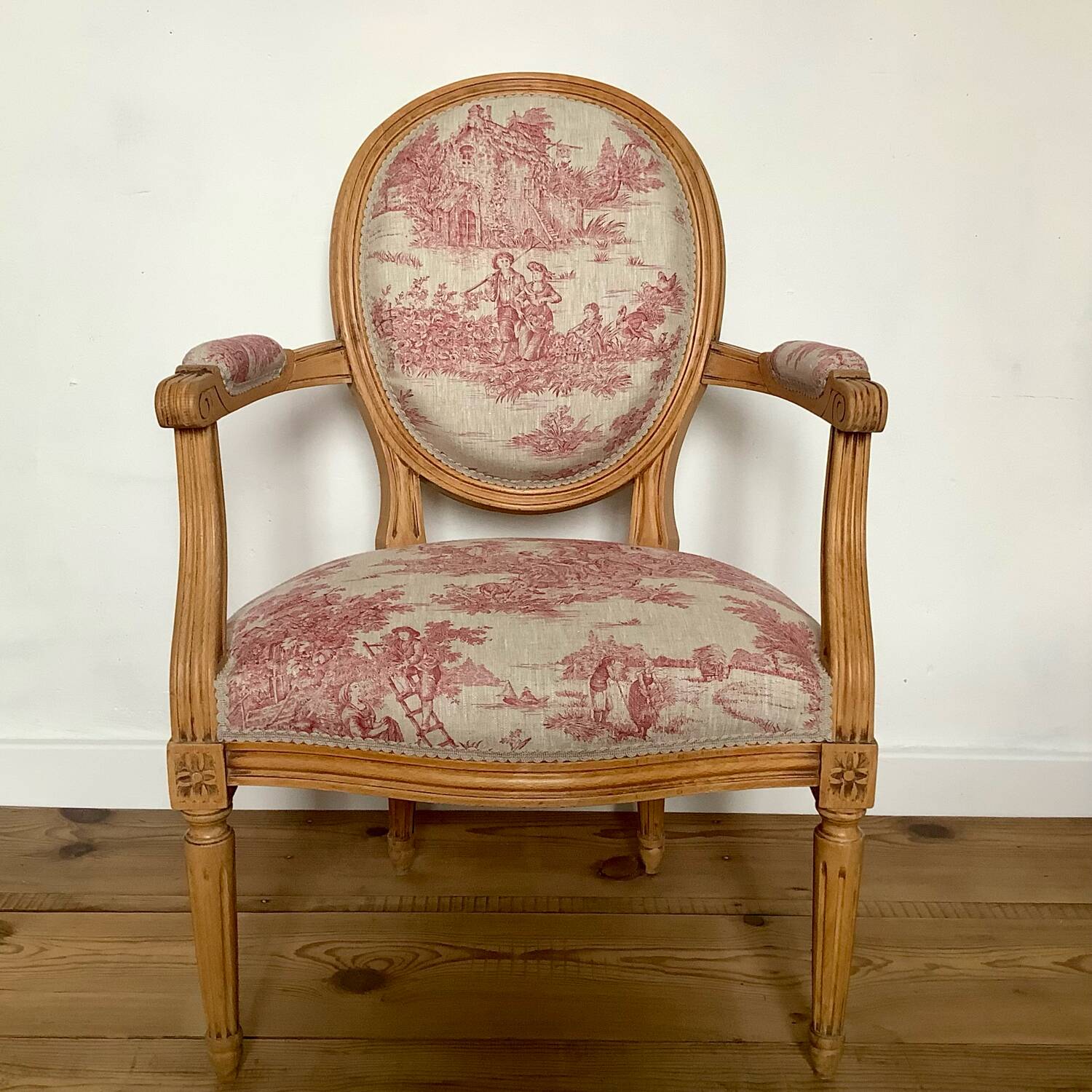 Louis XVI medallion armchair