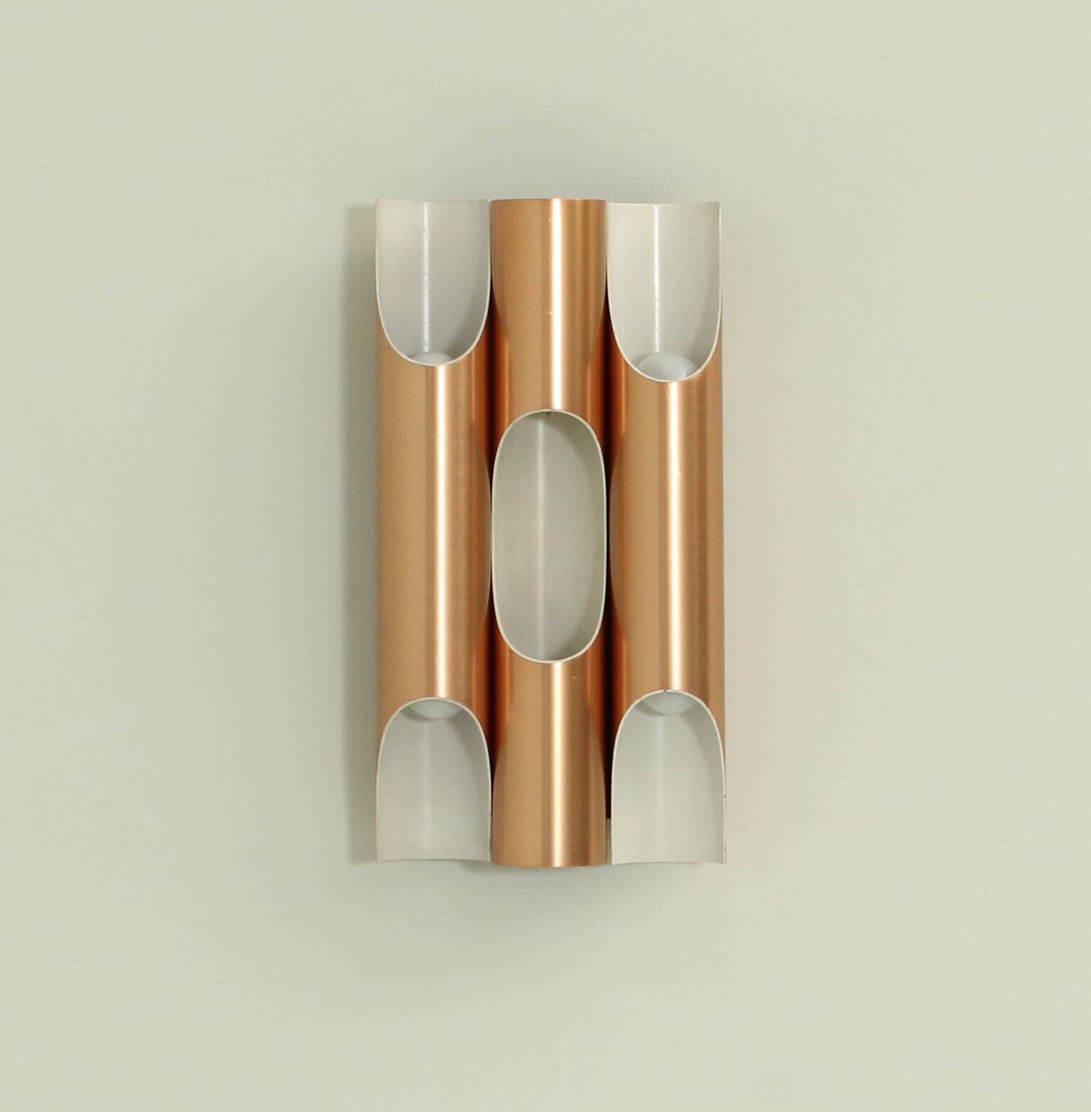Triple Fuga wall light in copper by Maija Liisa Komulainen for Raak