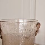 Ice bucket biot old bubble glass