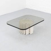 Heinz Lilienthal glass coffee table 1970s