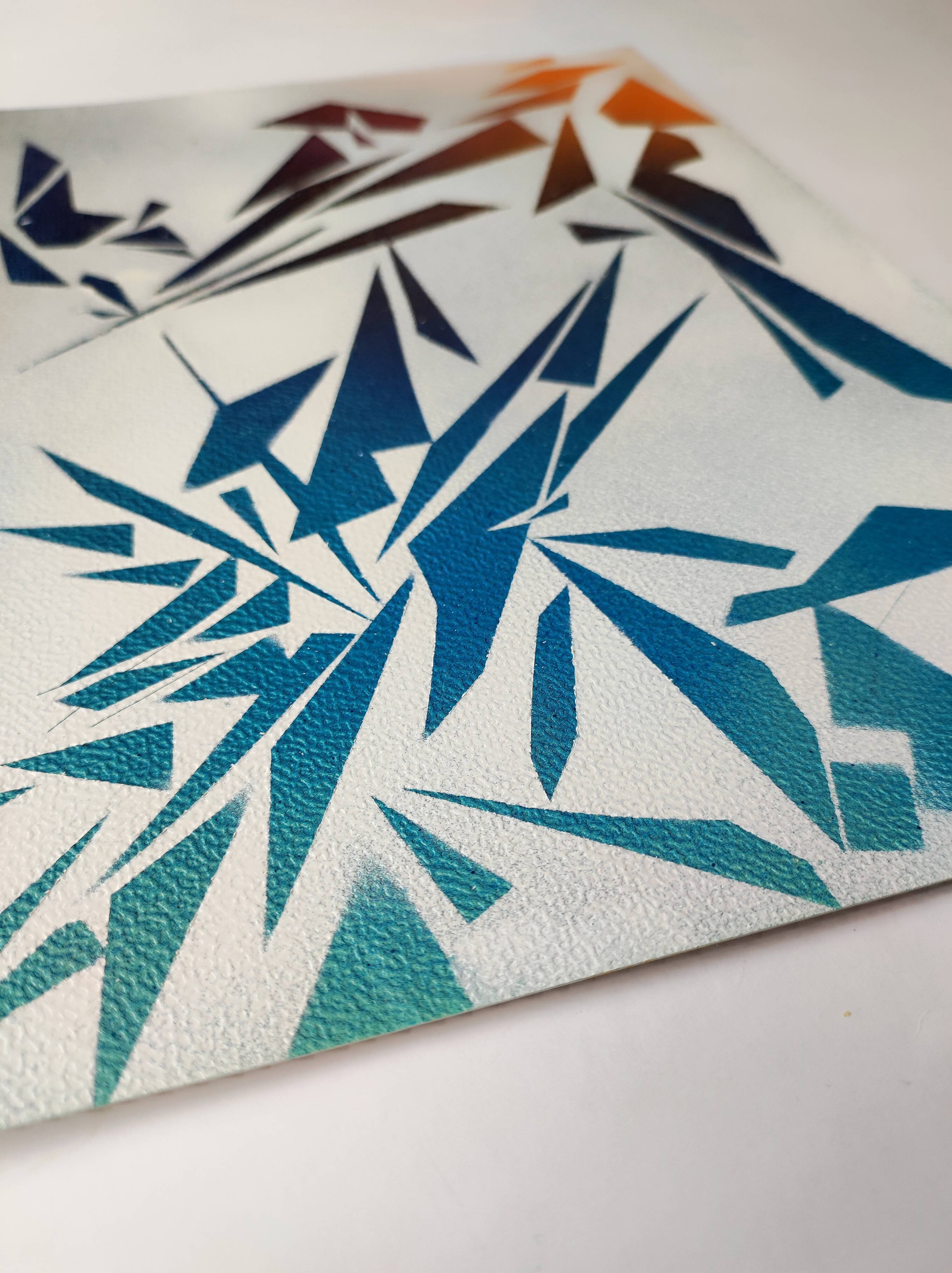 Peinture géométrique minimaliste