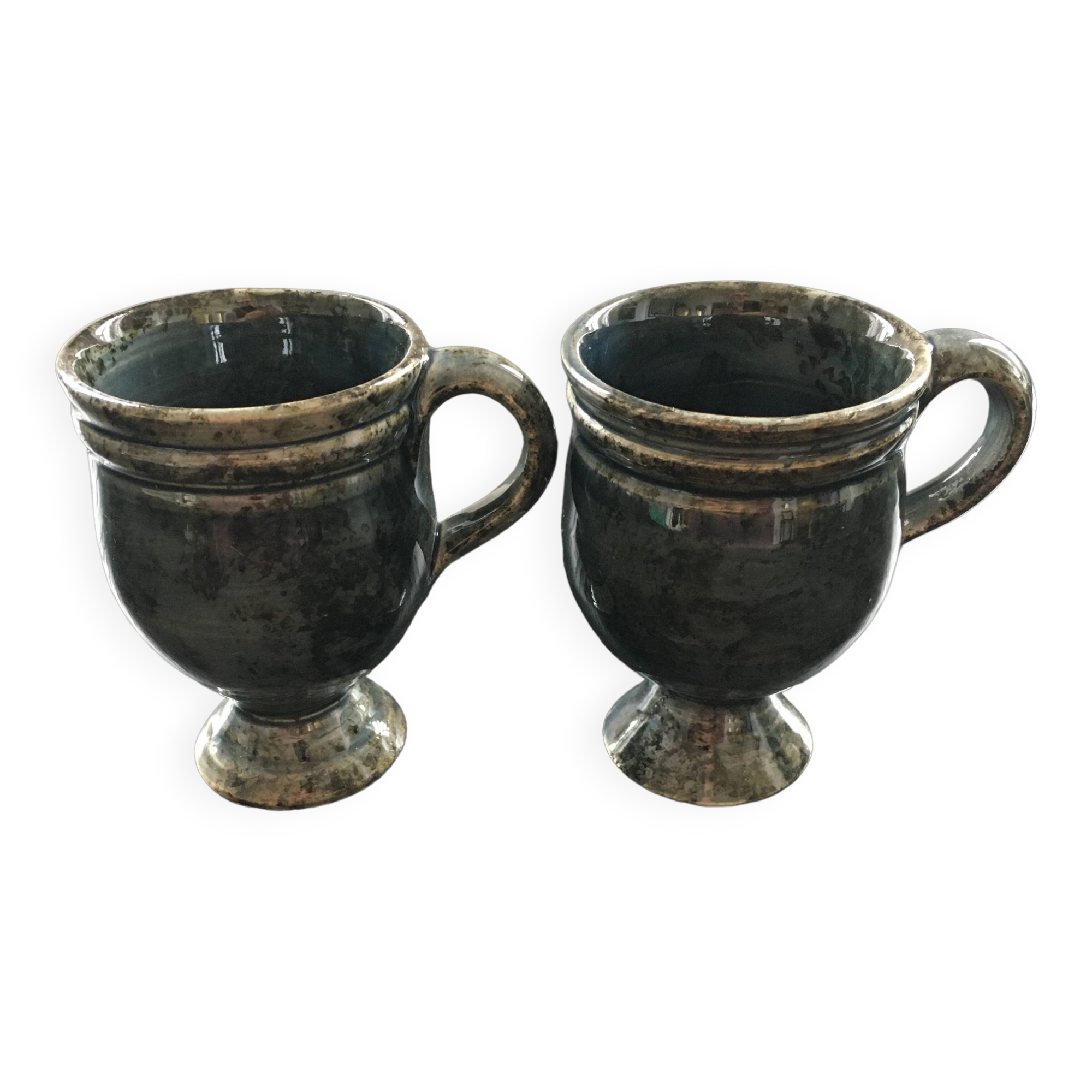 Pair of midnight blue cups