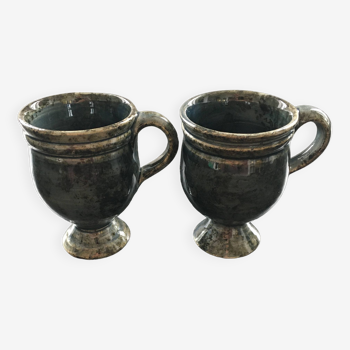 Pair of midnight blue cups