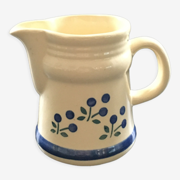Pot à lait décor scandinave bleu