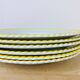 Set of 6 flat plates vintage earthenware