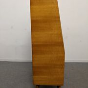 Secretary wooden and rattan office of the 50s/60s