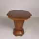 Table d'appoint octogonale Art Déco, chêne, années 1930