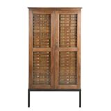 Glass filing cabinet with 125 drawers