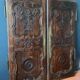 Antique carved wooden cabinet doors, 18th century