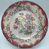 4 Sarreguemines plates, Minton model, 19th century