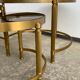Three round brass tables 1970