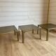 3 vintage smoked plexiglass coffee tables / side tables – Space Age