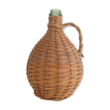 Vintage wicker bottle
