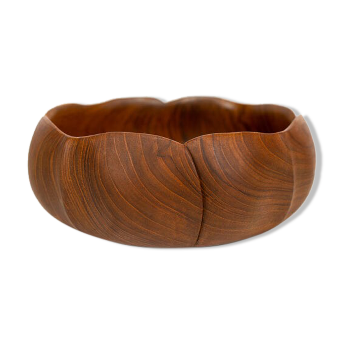 Handmade teak bowl