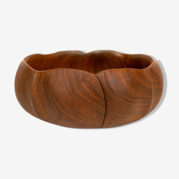 Handmade teak bowl