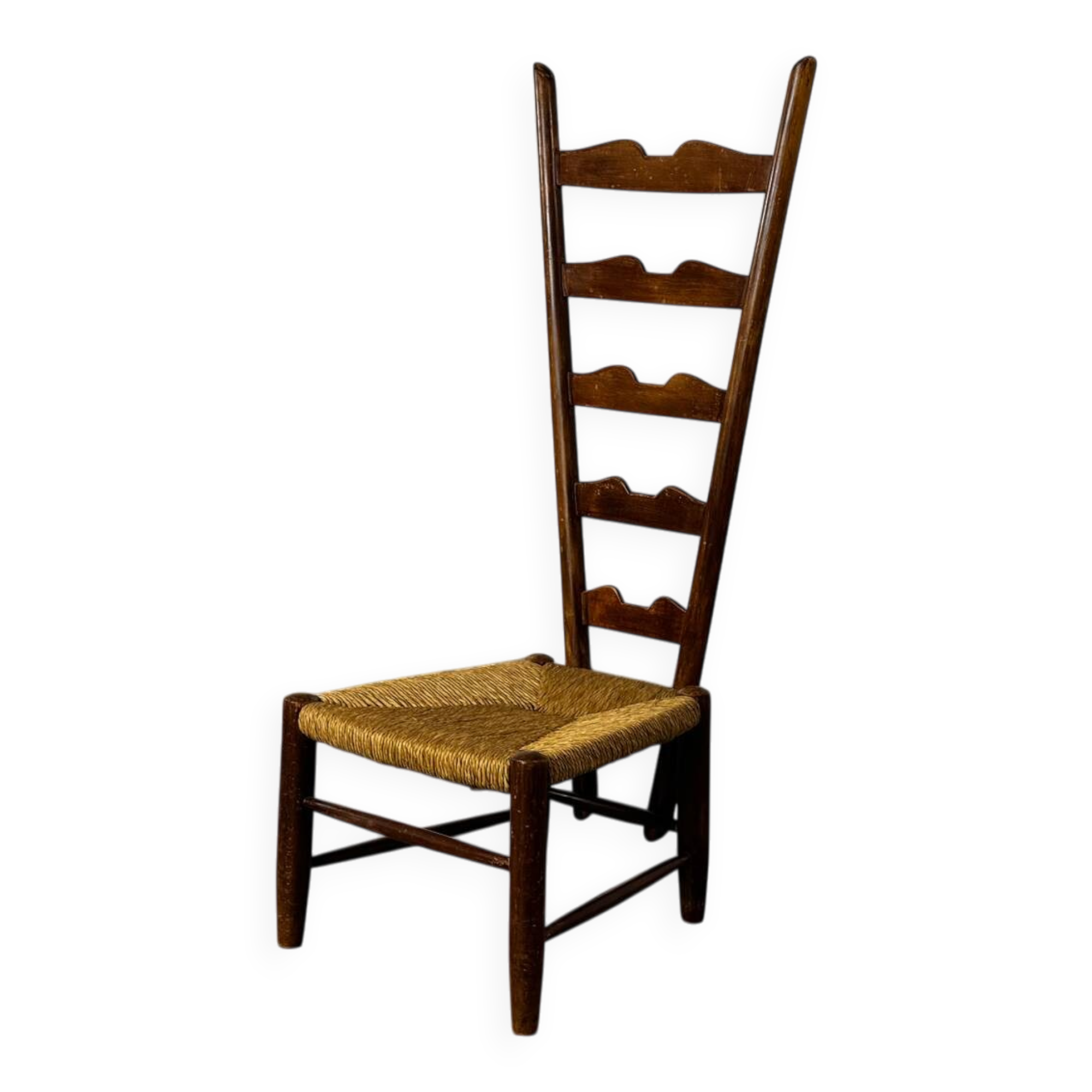 Highback Side Fireside Chair by Gio Ponti for Casa E Giardino, Italy,