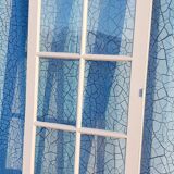 Lot of a double oak glass door