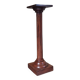 Fluted column in solid wood