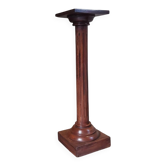 Fluted column in solid wood