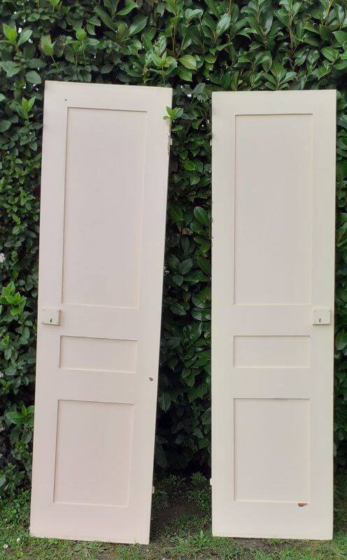 Pair of old cupboard doors h200x60cm each