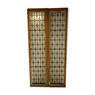 Stained glass doors