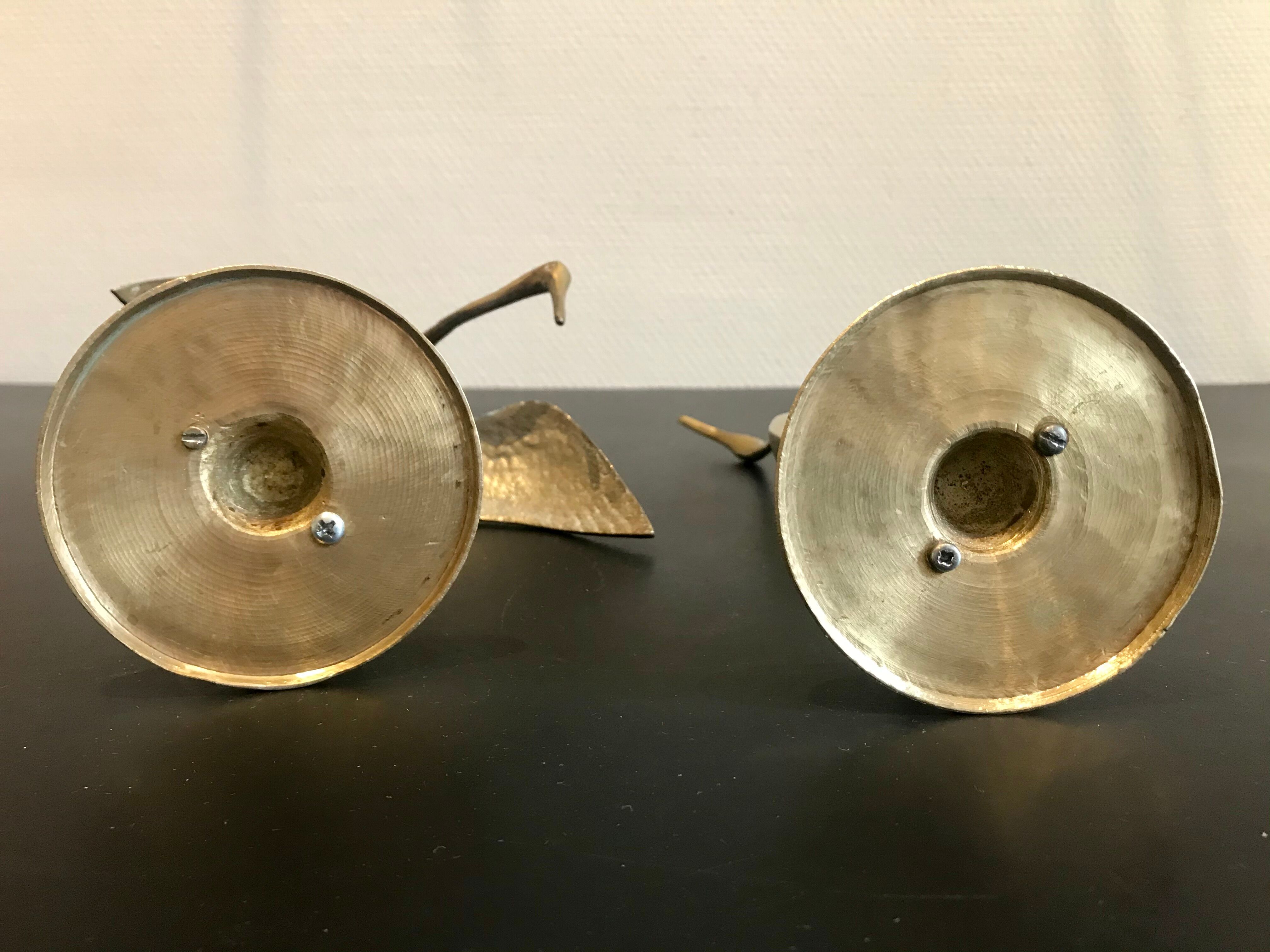 Couple of brass birds