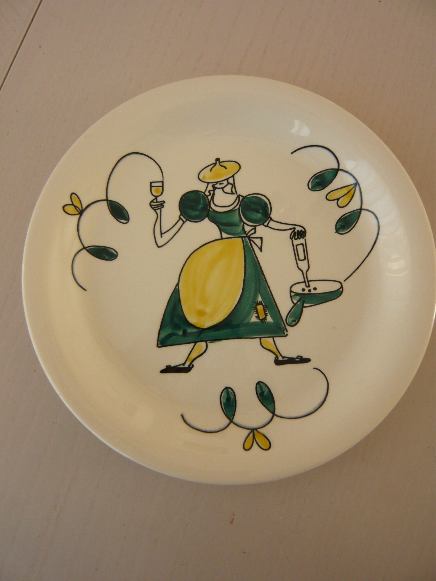 6 assiettes Stavanger Flint Norway assorties  1950-60 scandinaves.