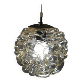 Suspension lustre en verre Bubble style Helena Tynell Limburg design 1960s