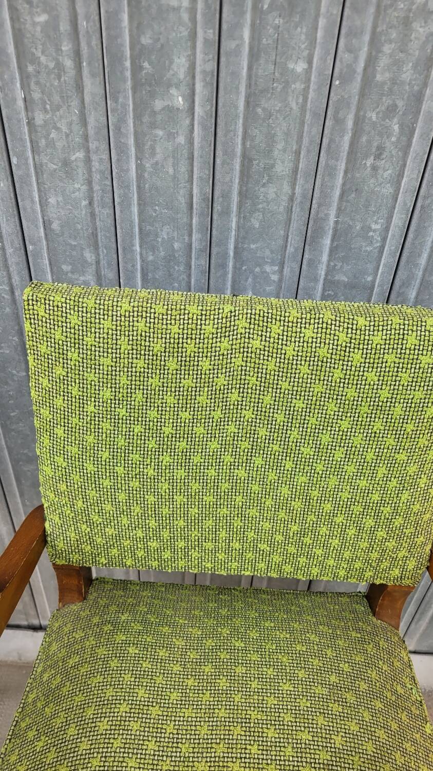 Pair of vintage bridge armchairs 1950s designer compass feet