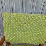 Paire de fauteuils bridge vintage 1950s pieds compas design