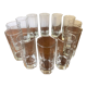 Glasses Aperitifs in transparent vintage glass Octime