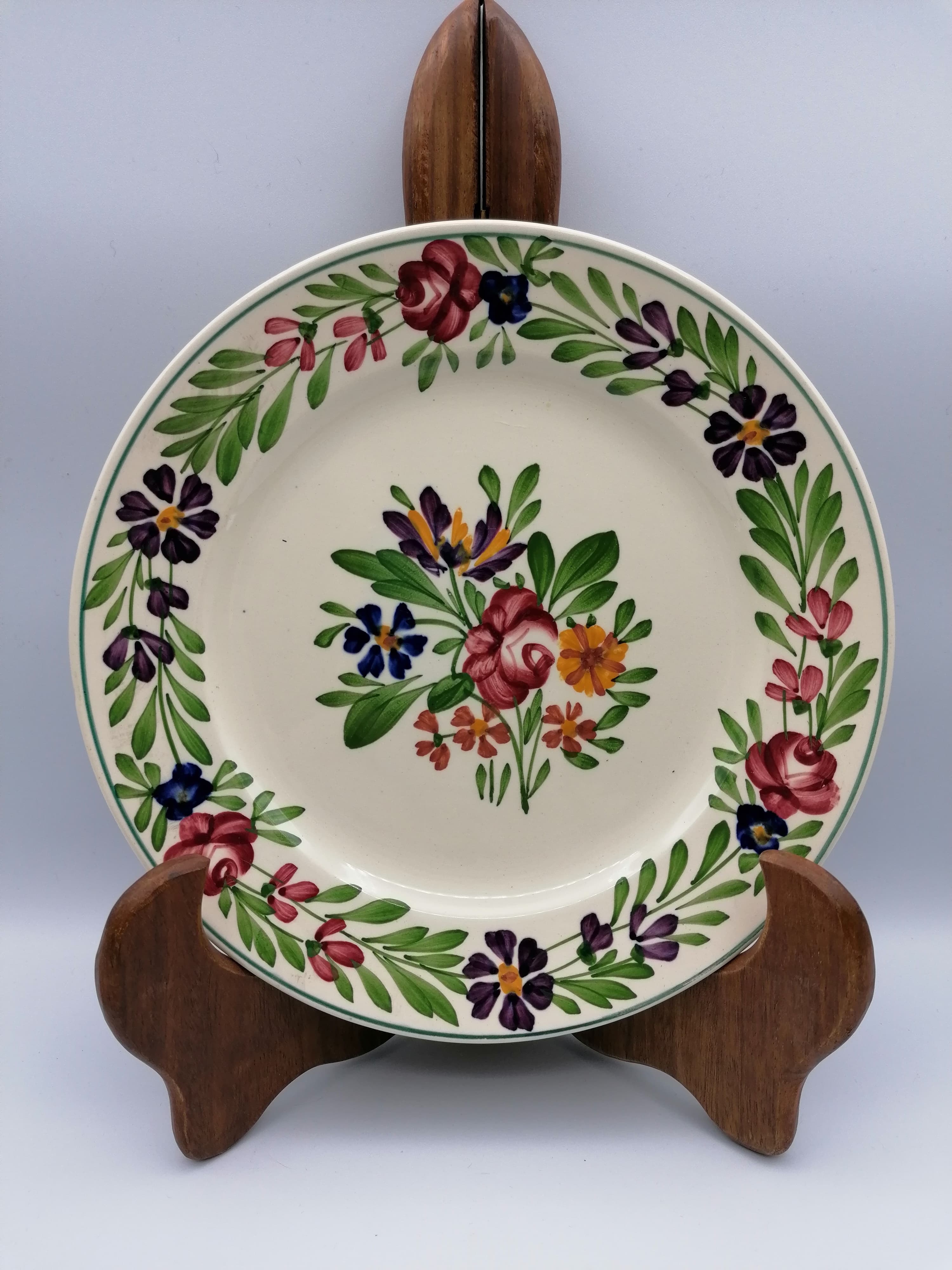 Pair of Sarreguemines plates