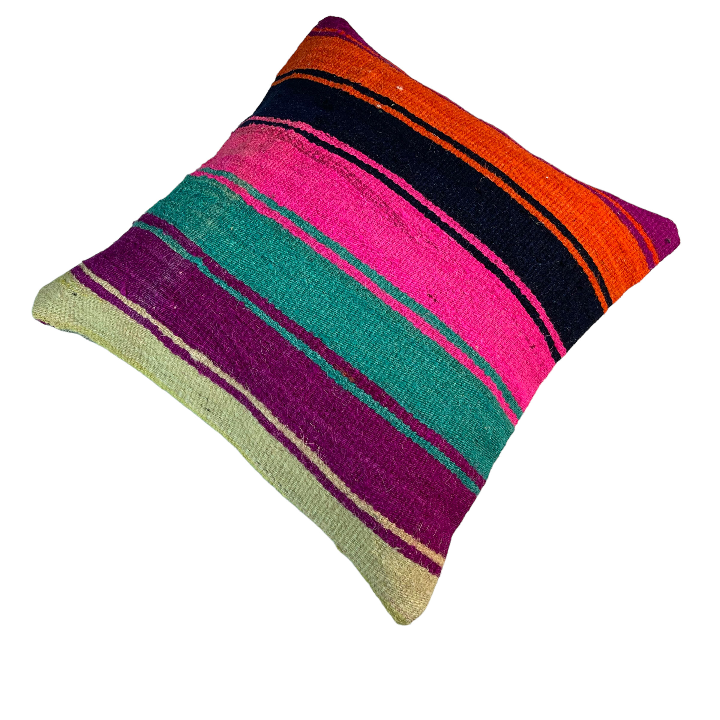 Vintage turkish kilim cushion cover 40 x 40 cm