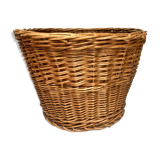Braided wicker pot cover