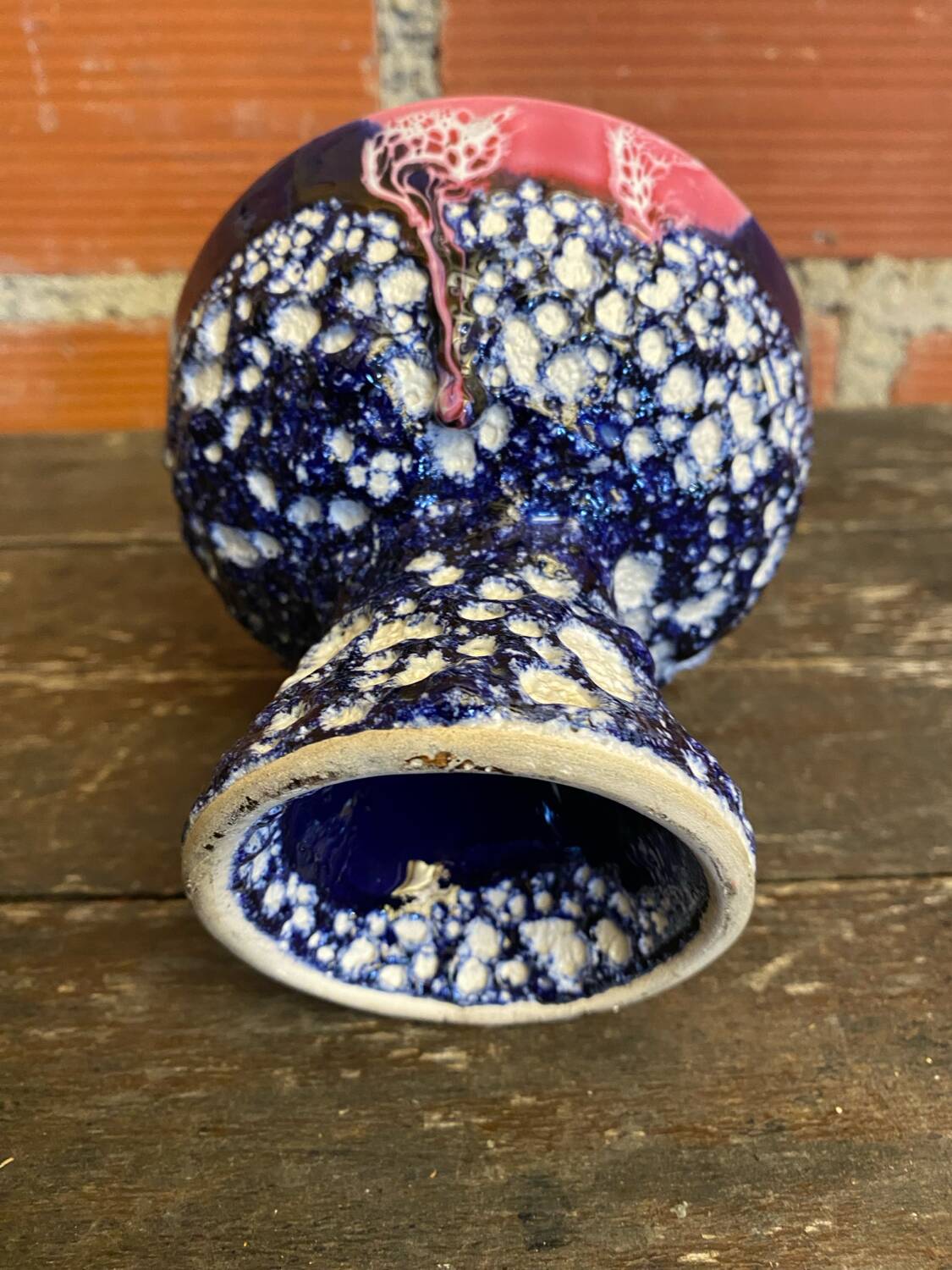 Empty pocket bowl fat lava charles cart cyclops polychrome ceramic #d