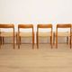 6 x vintage dining chairs | Niels Otto Møller | Model 75