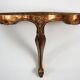 Étagère murale console en bois peint vintage