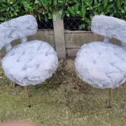 Pair of Pelfran chairs 1970 - faux fur
