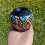 Ethnic pattern candle holder 🌸