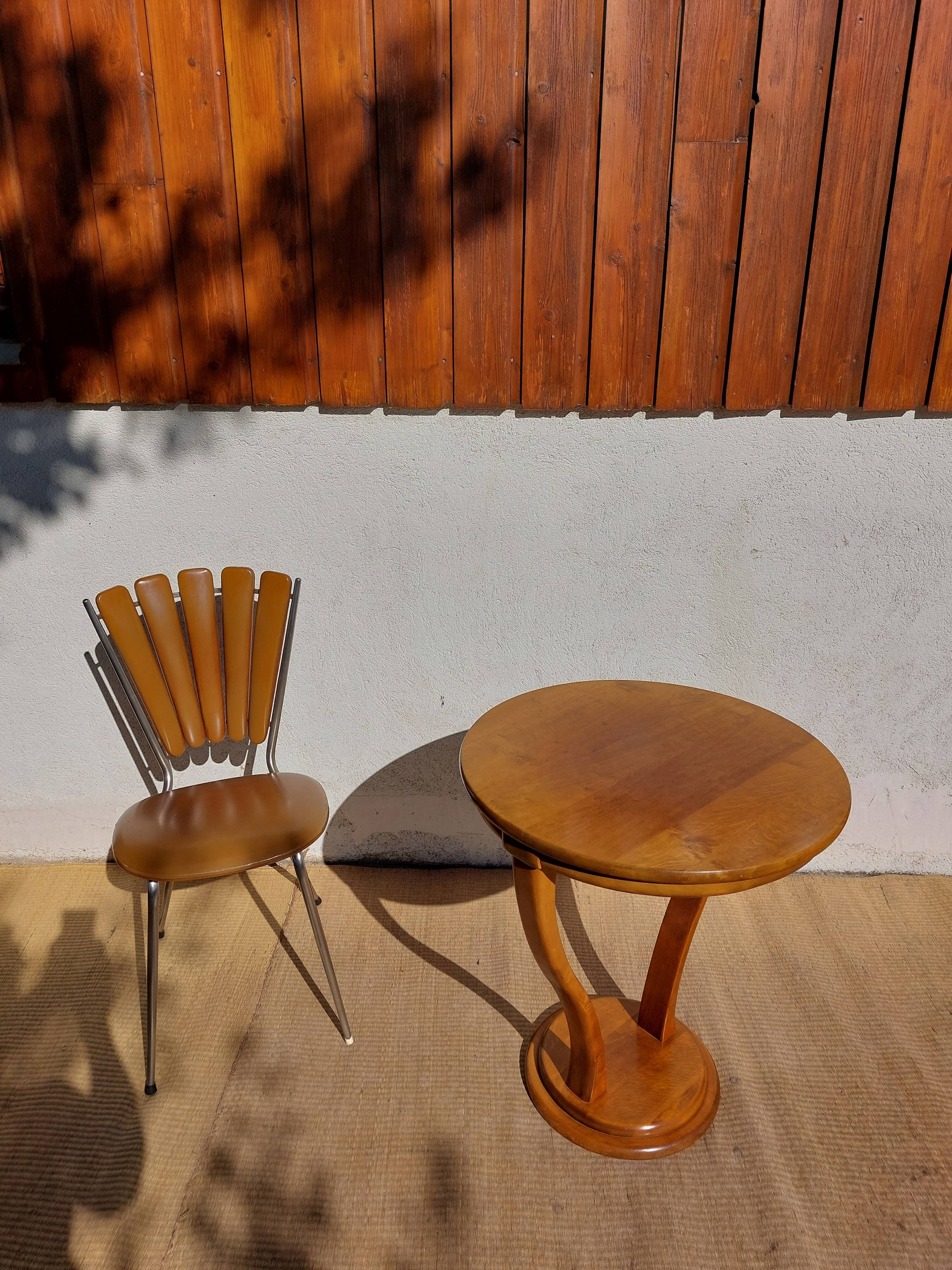 Guéridon art déco, 2 pieds