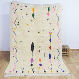 Tapis berbère coloré 252 x 155 cm