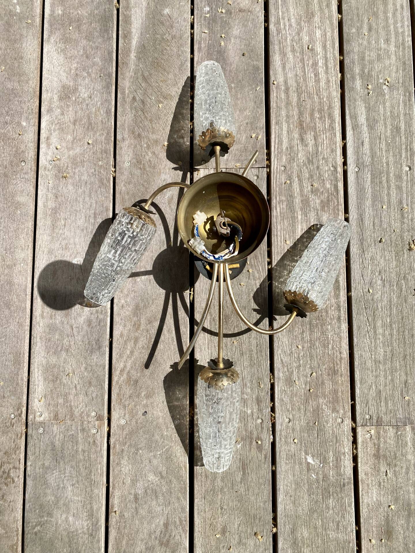 Vintage mid-century chandelier
