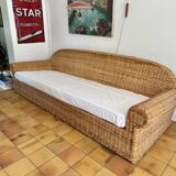 3 seater rattan sofa from Conran shop vintage