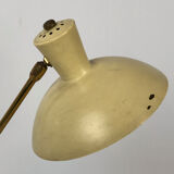 Midcentury Italian lacquer and brass table lamp from 50s
