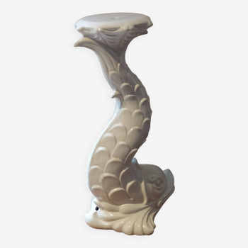 Capodimonte lamp base in the shape of a Koi Carp