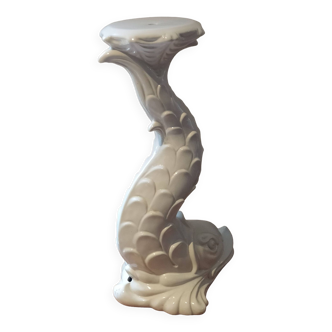 Capodimonte lamp base in the shape of a Koi Carp