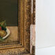 Old oil painting still life Flemish fruits