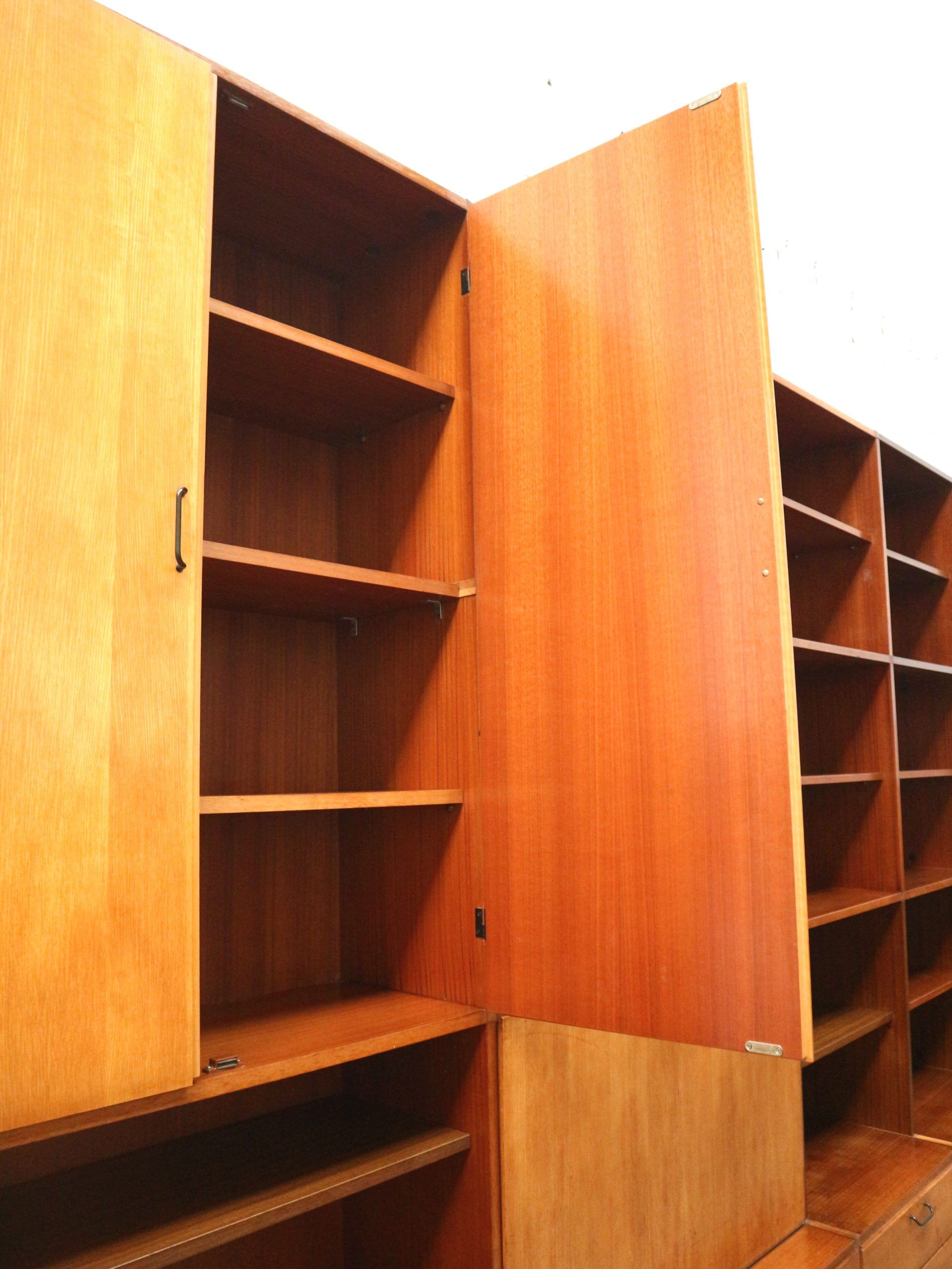 Large vintage wall unit from the 1960s with functional and timeless design
