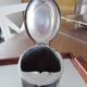 Cafetière Christofle ancienne métal argenté avec monogramme