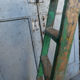 Wooden workshop folding stepladder